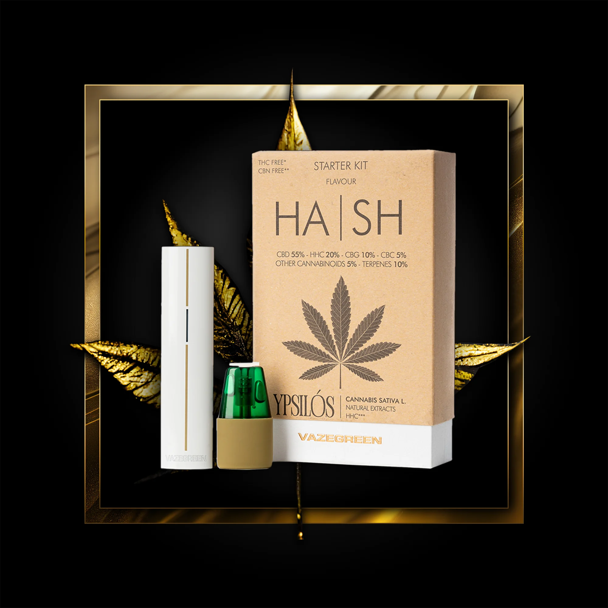 Hash Pen (aloituspakkaus) 500 suihketta - 1,00 ml. HHC